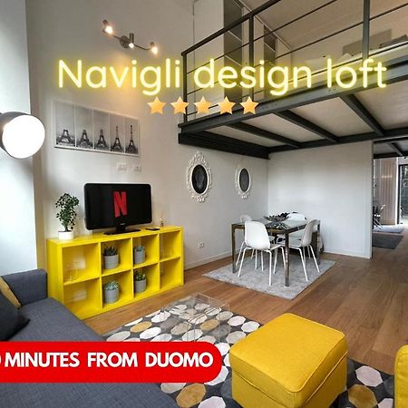 Ferienwohnung Navigli Design Loft - 7 Stops From Duomo, Ac, Netflix Mailand Exterior foto